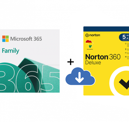 Microsoft 365 Family and Norton Security Deluxe 5 Devices